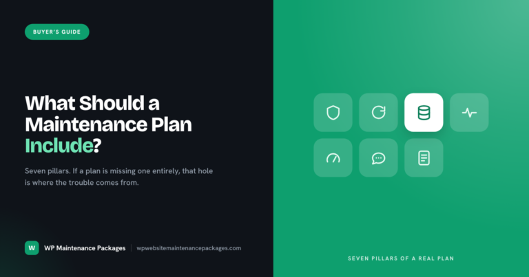 What Should a Website Maintenance Plan Include?